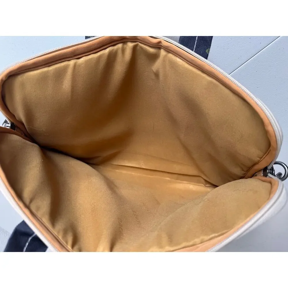 Dachee laptop bag floral canvas pockets thin lightweight padded handles & strap